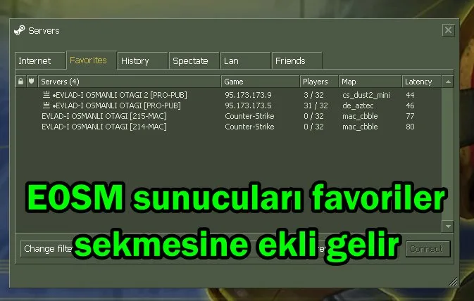 Favoriler Sekmesi